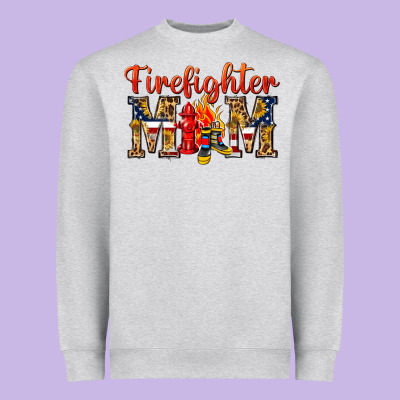 Firefighter Mom Heavyweight Sweatshirt Designed By Texasbilliewilder