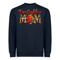Navy Firefighter Mom Heavyweight Sweatshirt - texasbilliewilder