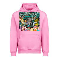 Fuchsia Pink easter Urban Hoodie - CowhideDigitalArt