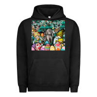 Pigment Black easter Urban Hoodie - CowhideDigitalArt