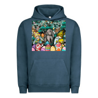 Pigment Midnight Navy easter Urban Hoodie - CowhideDigitalArt