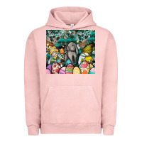 Pigment Salmon easter Urban Hoodie - CowhideDigitalArt