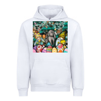White easter Urban Hoodie - CowhideDigitalArt