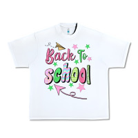 White Back To School Urban Heavy Tee - BundleAndBundleShop