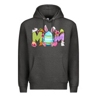 Charcoal Heather Easter mom Premium Hoodie - OliviaCreatesArt