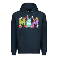 Navy Easter mom Premium Hoodie - OliviaCreatesArt