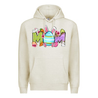 Oatmeal Heather Easter mom Premium Hoodie - OliviaCreatesArt