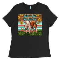 Black Just A Girl Who Loves Pig Ladies Tee - LillyAllenDesigns