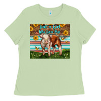 Matcha Just A Girl Who Loves Pig Ladies Tee - LillyAllenDesigns