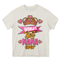 Cream world's best nana ever Heavy Core Tee - Jasminsmagicworld