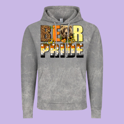 Western Bear Pride Lgbtq+ Vintage Hoodie Designed By Bundleandbundleshop