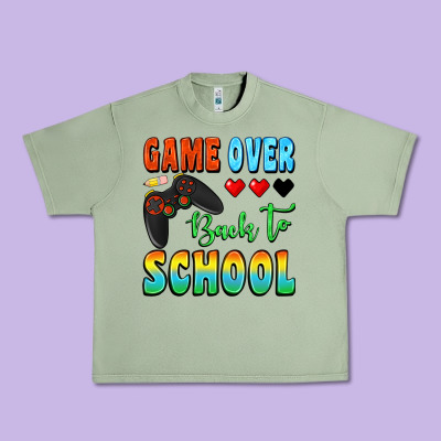 Game Over Back To School Urban Heavy Tee Designed By Bundleandbundleshop