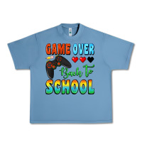 Pebble Blue game over back to school Urban Heavy Tee - BundleAndBundleShop