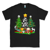 Christmas With Soccer Trees Classic Tee | Teevron