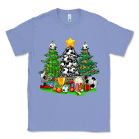 Colony Blue Christmas With Soccer Trees Classic Tee - BundleAndBundleShop