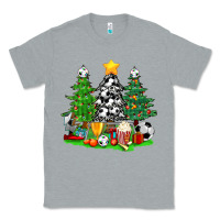 Heather Grey Christmas With Soccer Trees Classic Tee - BundleAndBundleShop