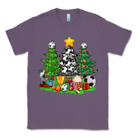 Lavender Christmas With Soccer Trees Classic Tee - BundleAndBundleShop