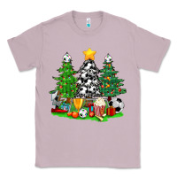 Lilac Christmas With Soccer Trees Classic Tee - BundleAndBundleShop