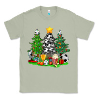 Matcha Christmas With Soccer Trees Classic Tee - BundleAndBundleShop