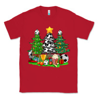 Red Christmas With Soccer Trees Classic Tee - BundleAndBundleShop