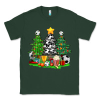 Sports Green Christmas With Soccer Trees Classic Tee - BundleAndBundleShop