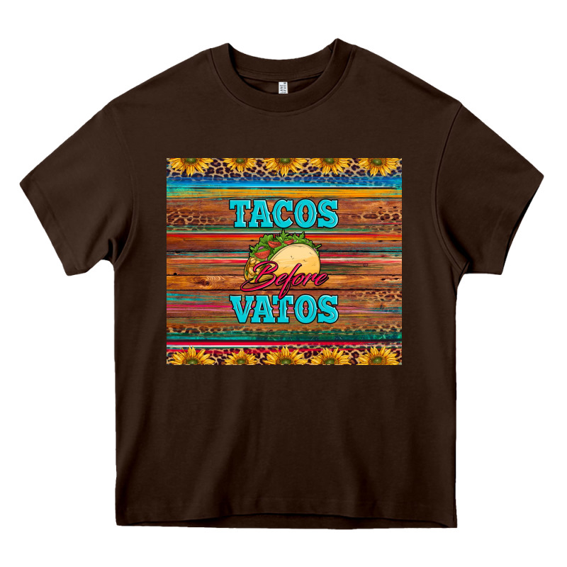 Tacos Before Vatos Heavy Core Tee by BarkalooDesign | Teevron