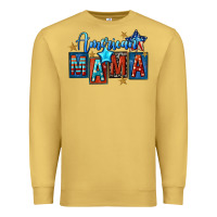 Antique Gold American mama Mother's Day Premium Sweatshirt - FaDigitalArtStudio