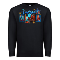 Black American mama Mother's Day Premium Sweatshirt - FaDigitalArtStudio