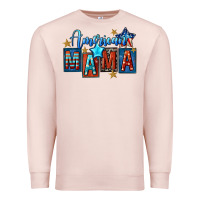 Pale Pink American mama Mother's Day Premium Sweatshirt - FaDigitalArtStudio