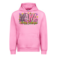 Fuchsia Pink mama all day everyday Urban Hoodie - CowhideDigitalArt