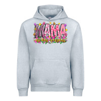 Heather Grey mama all day everyday Urban Hoodie - CowhideDigitalArt