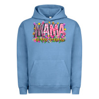 Pigment Pebble Blue mama all day everyday Urban Hoodie - CowhideDigitalArt