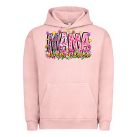 Pigment Salmon mama all day everyday Urban Hoodie - CowhideDigitalArt
