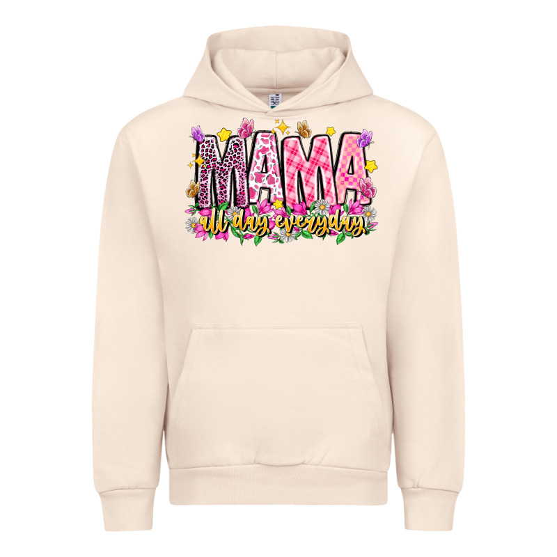 Mama All Day Everyday Urban Hoodie by CowhideDigitalArt | Teevron