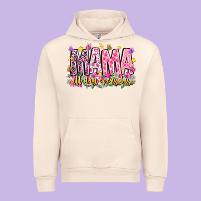 Mama All Day Everyday Urban Hoodie Designed By Cowhidedigitalart
