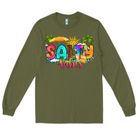 Army Green salty vibes Long Sleeve Tee - RanaPortraitStore