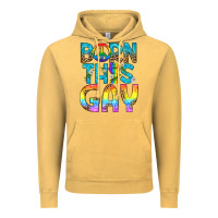 Vintage Mustard Western Born This Gay Vintage Hoodie - BundleAndBundleShop
