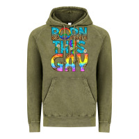 Vintage Olive Western Born This Gay Vintage Hoodie - BundleAndBundleShop
