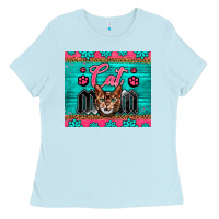 Baby Blue Western Bengal Cat Mom Ladies Tee - LillyAllenDesigns