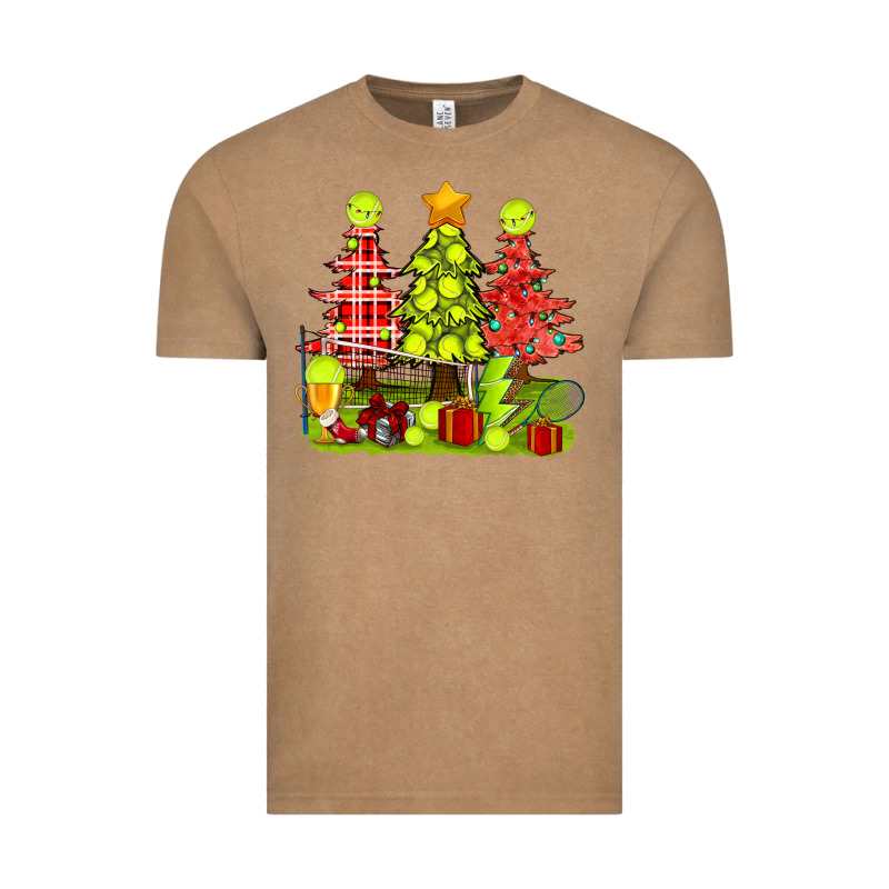 Christmas With Tennis Trees Vintage Tee by BundleAndBundleShop | Teevron