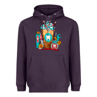 Plum Dentist Cold Drink Frappe Heavyweight Hoodie - FaDigitalArtStudio