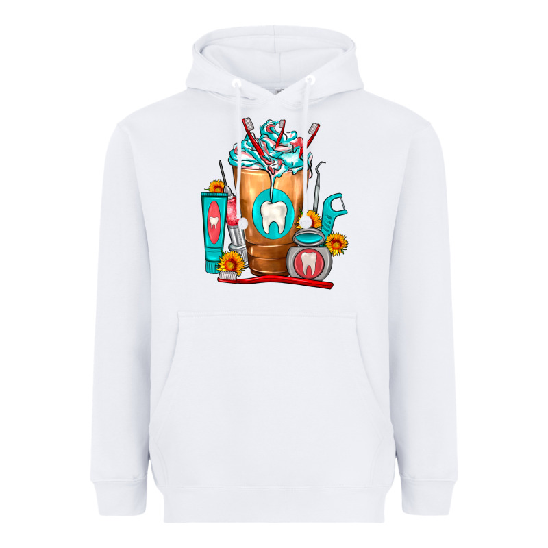 Dentist Cold Drink Frappe Heavyweight Hoodie by FaDigitalArtStudio | Teevron