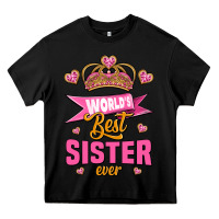 Black world's best sister ever Heavy Core Tee - Jasminsmagicworld
