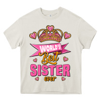 Cream world's best sister ever Heavy Core Tee - Jasminsmagicworld