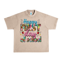 French Oak happy first day of school Urban Heavy Tee - BundleAndBundleShop