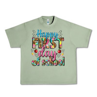 Oil Green happy first day of school Urban Heavy Tee - BundleAndBundleShop