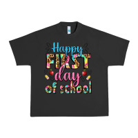 Pigment Black happy first day of school Urban Heavy Tee - BundleAndBundleShop