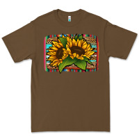 Cacao Sunflower With Serape Background Premium Tee - Jasminsmagicworld