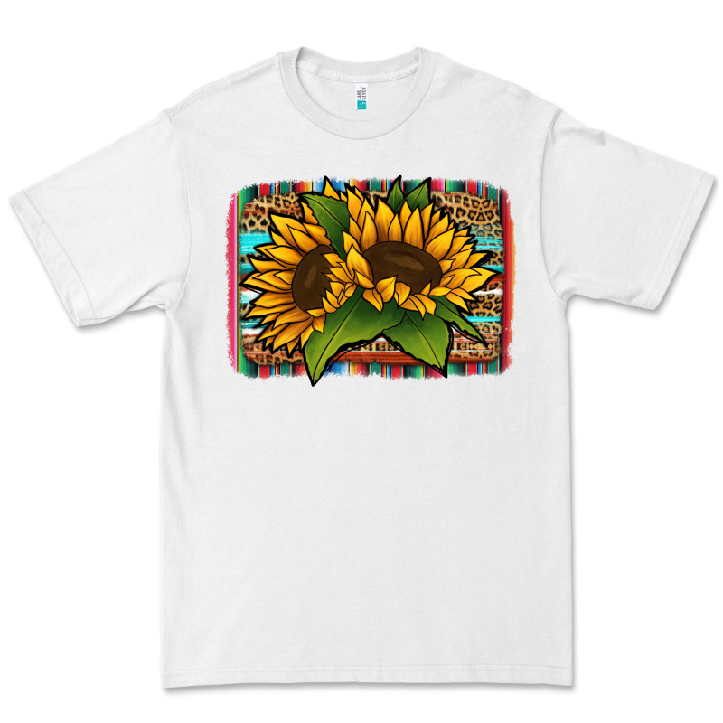 Sunflower With Serape Background Premium Tee by Jasminsmagicworld | Teevron