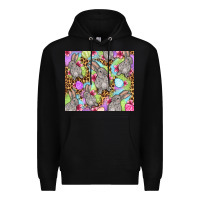 Black Easter bunnys eggs Premium Hoodie - OliviaCreatesArt